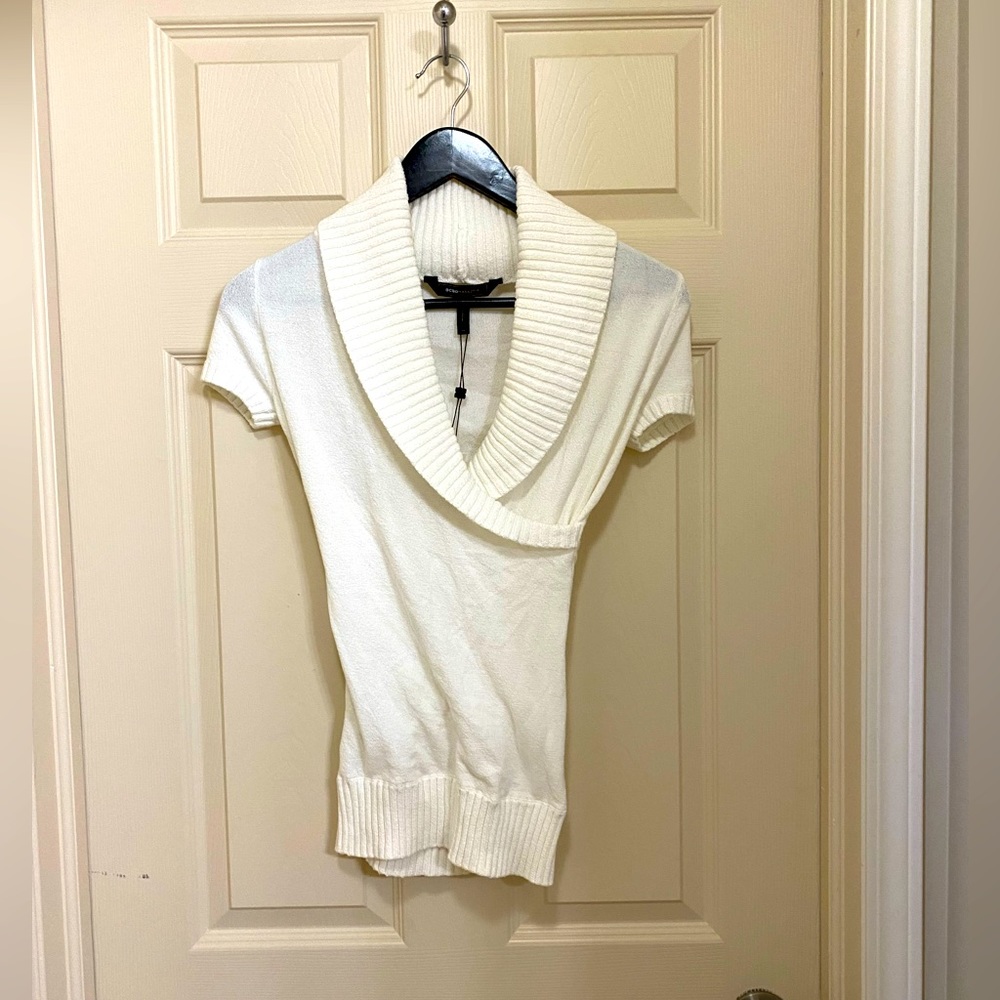BCBG Max Adria Size XS Faux Wrap Sweater
